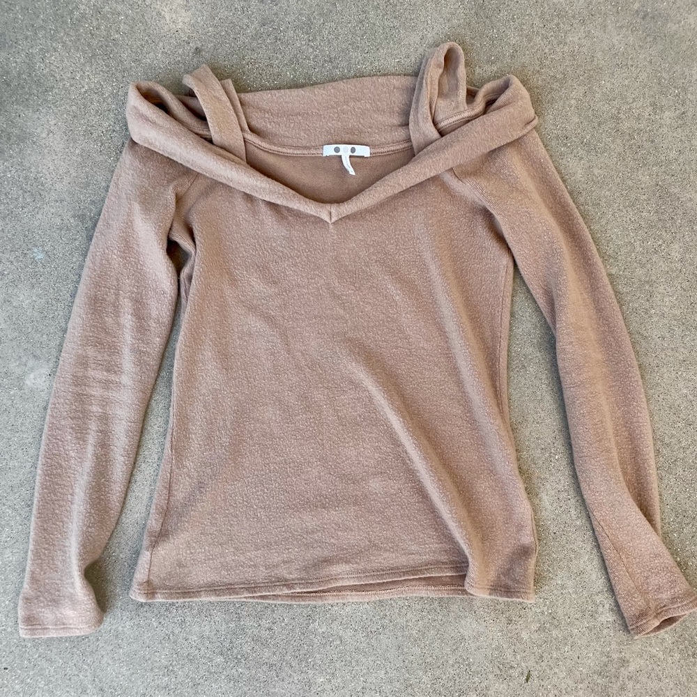 Vintage Three Dots tan sweater